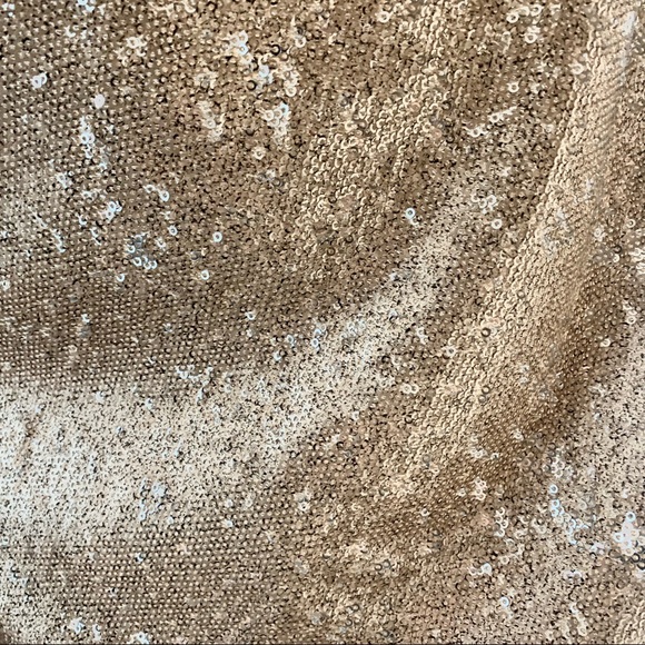 BB Dakota sequin body con one shoulder gold party dress New Year’s Eve NWT sz 8 - Picture 6 of 6